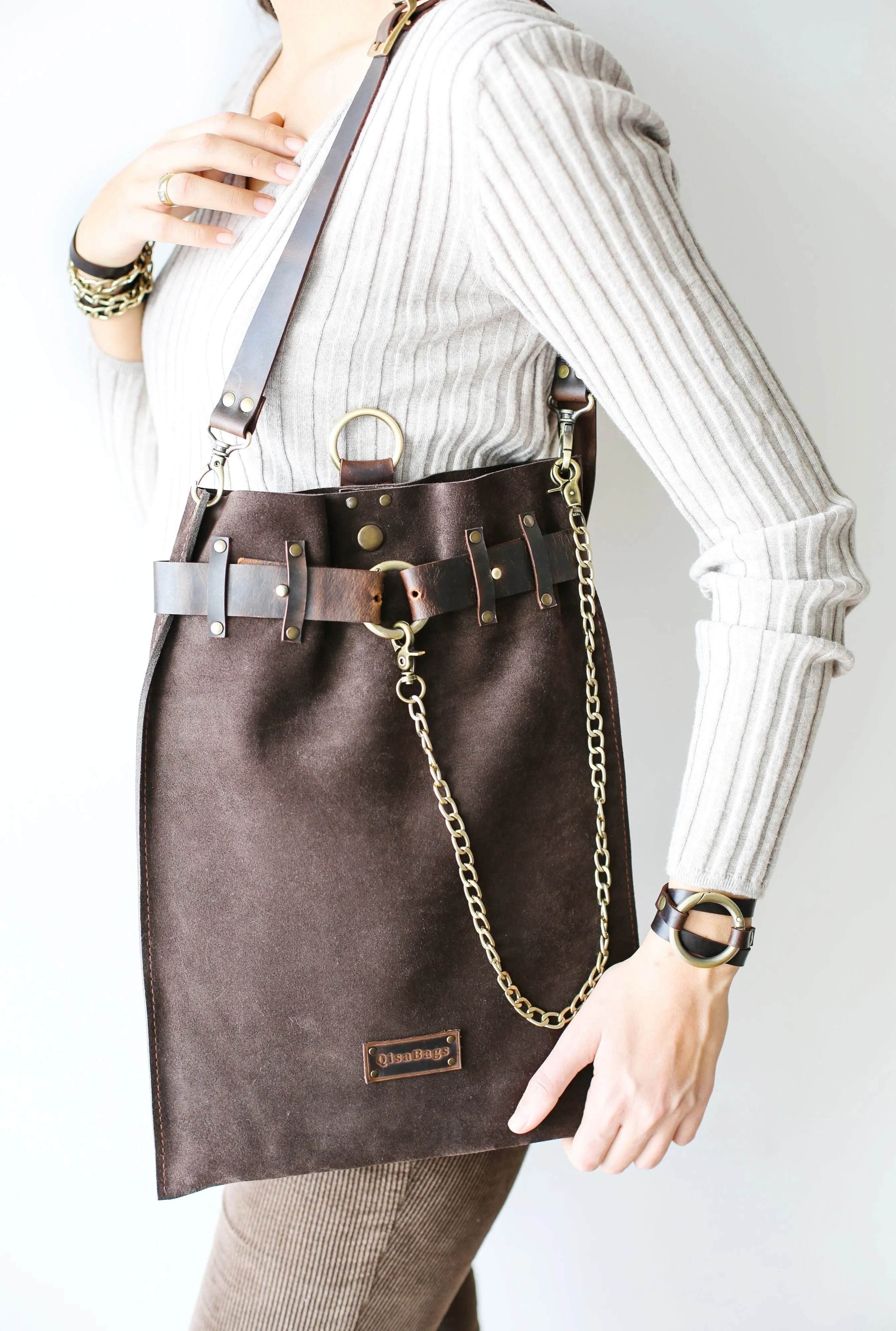 Suede Backpack- "Ring Belt" Edition