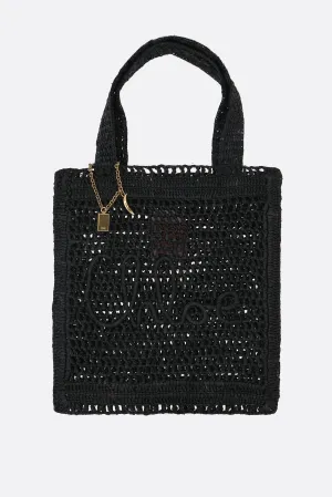 Summer Banana tote bag in raffia