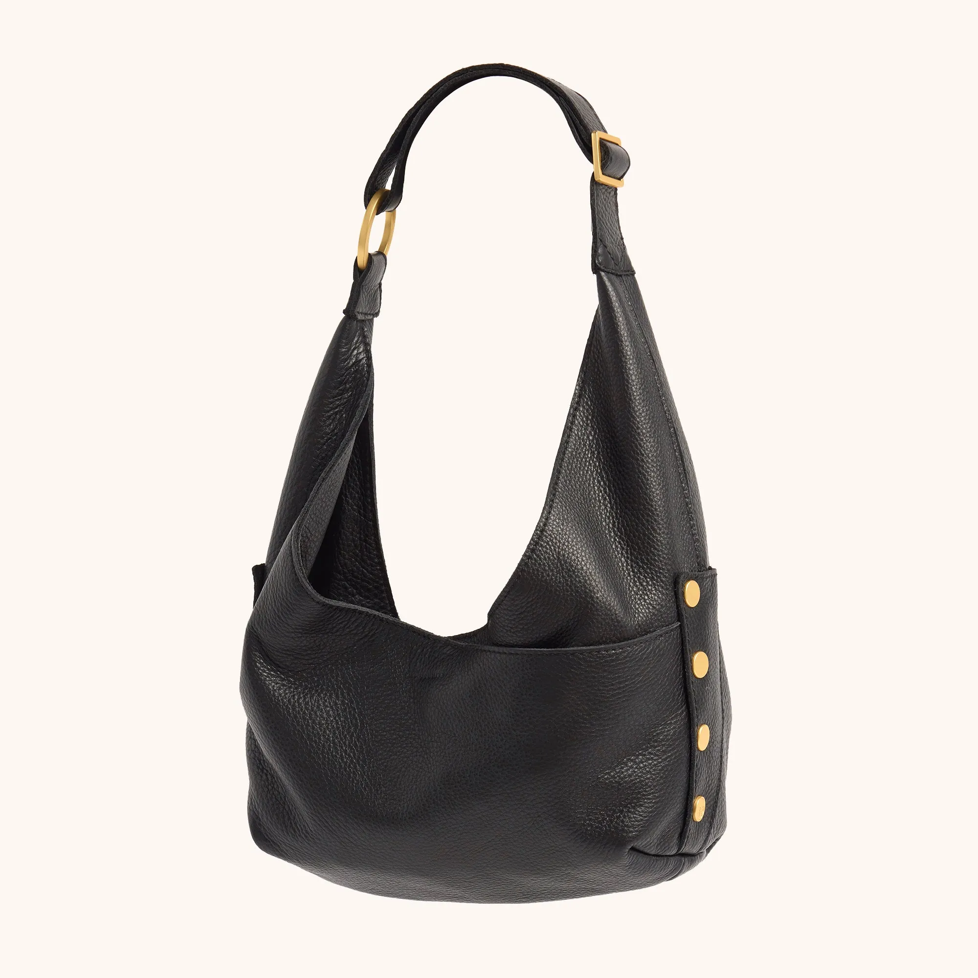 Tom Zip | Black/Brushed Gold Red Zip | Med