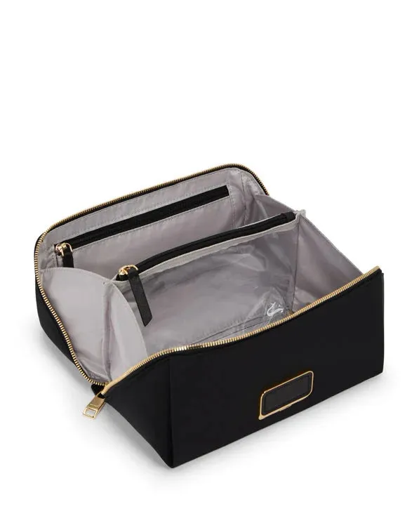 VOYAGEUR Dallas Cosmetic Bag - Black/Gold