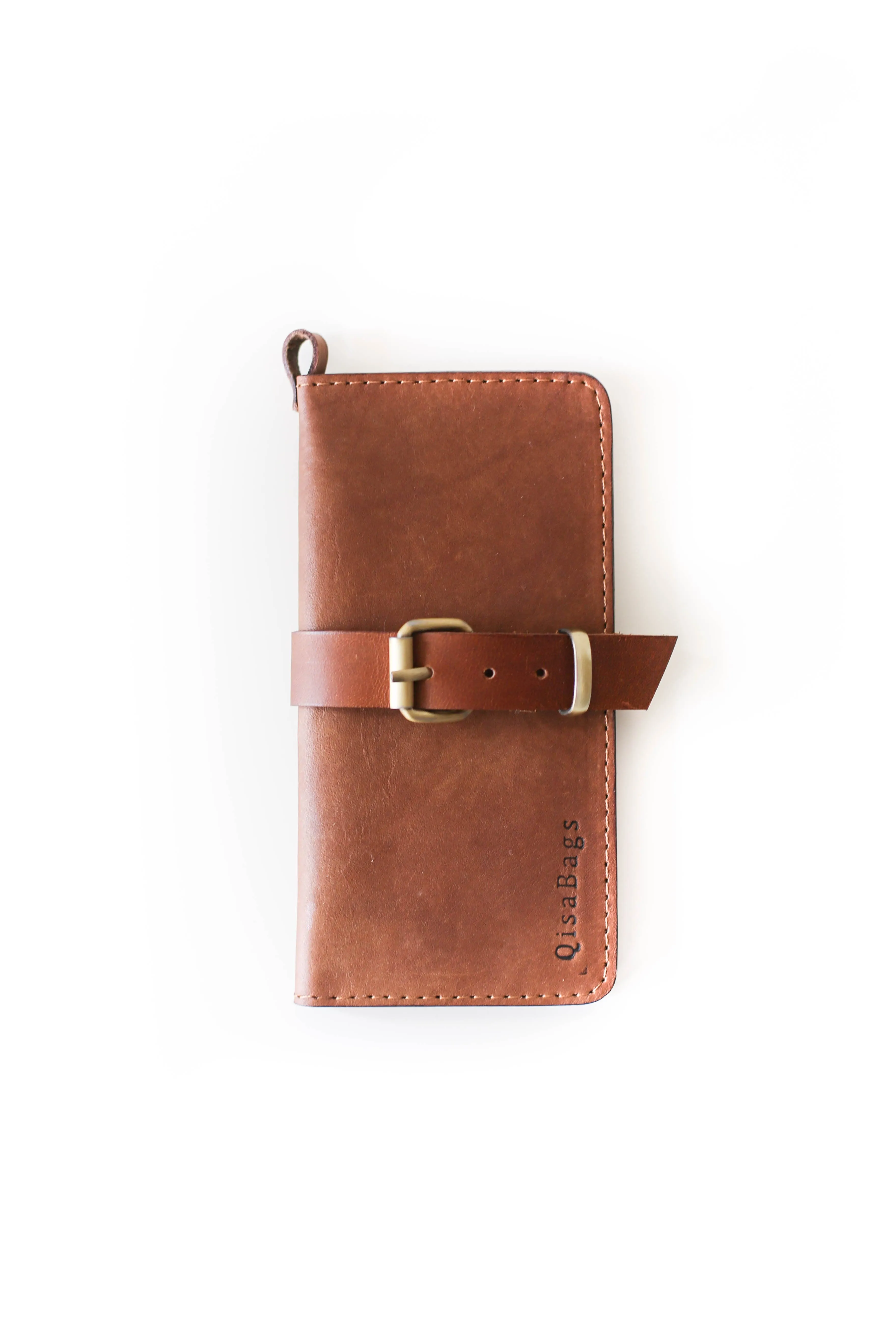 Women's Bifold Brown Leather Wallet - N01