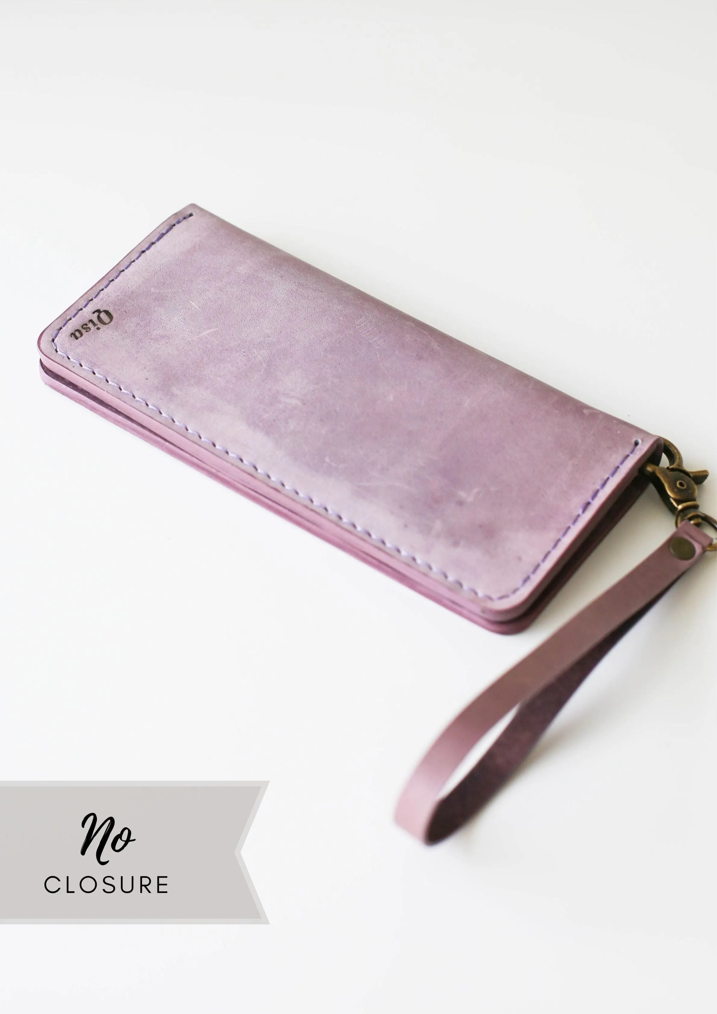 Women's Bifold Lilac Leather Wallet - N01