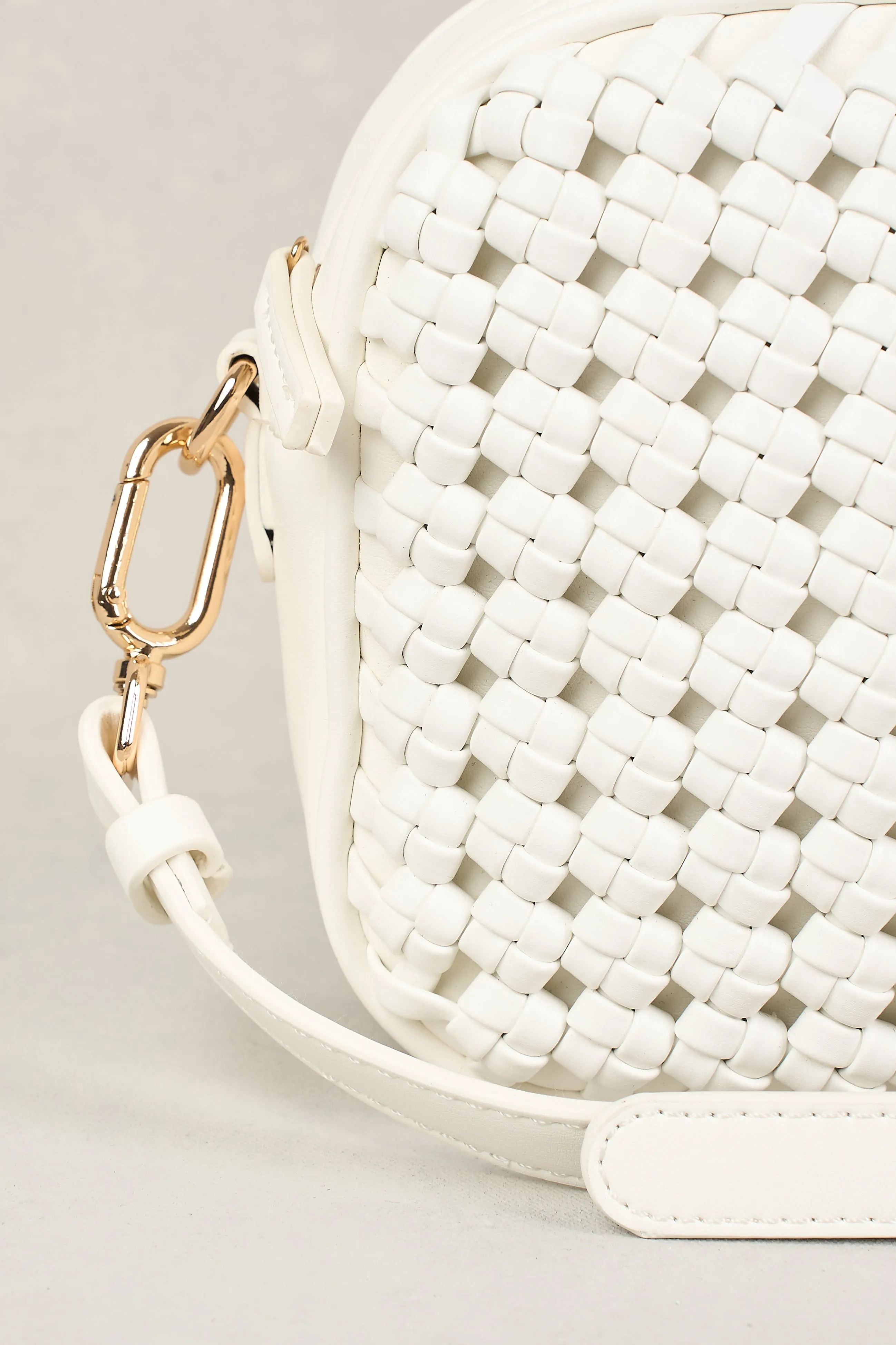 Woven Camera Bag - White