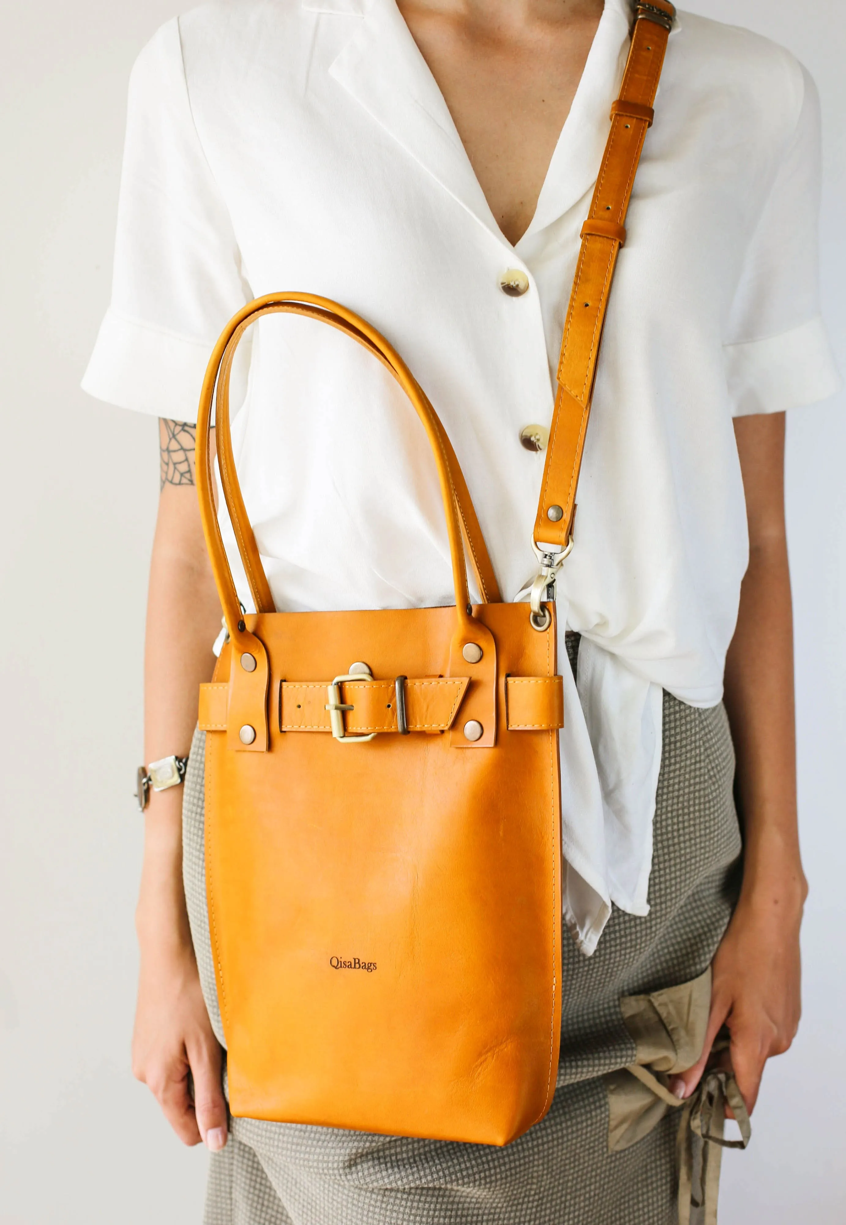 Yellow Leather Handbag