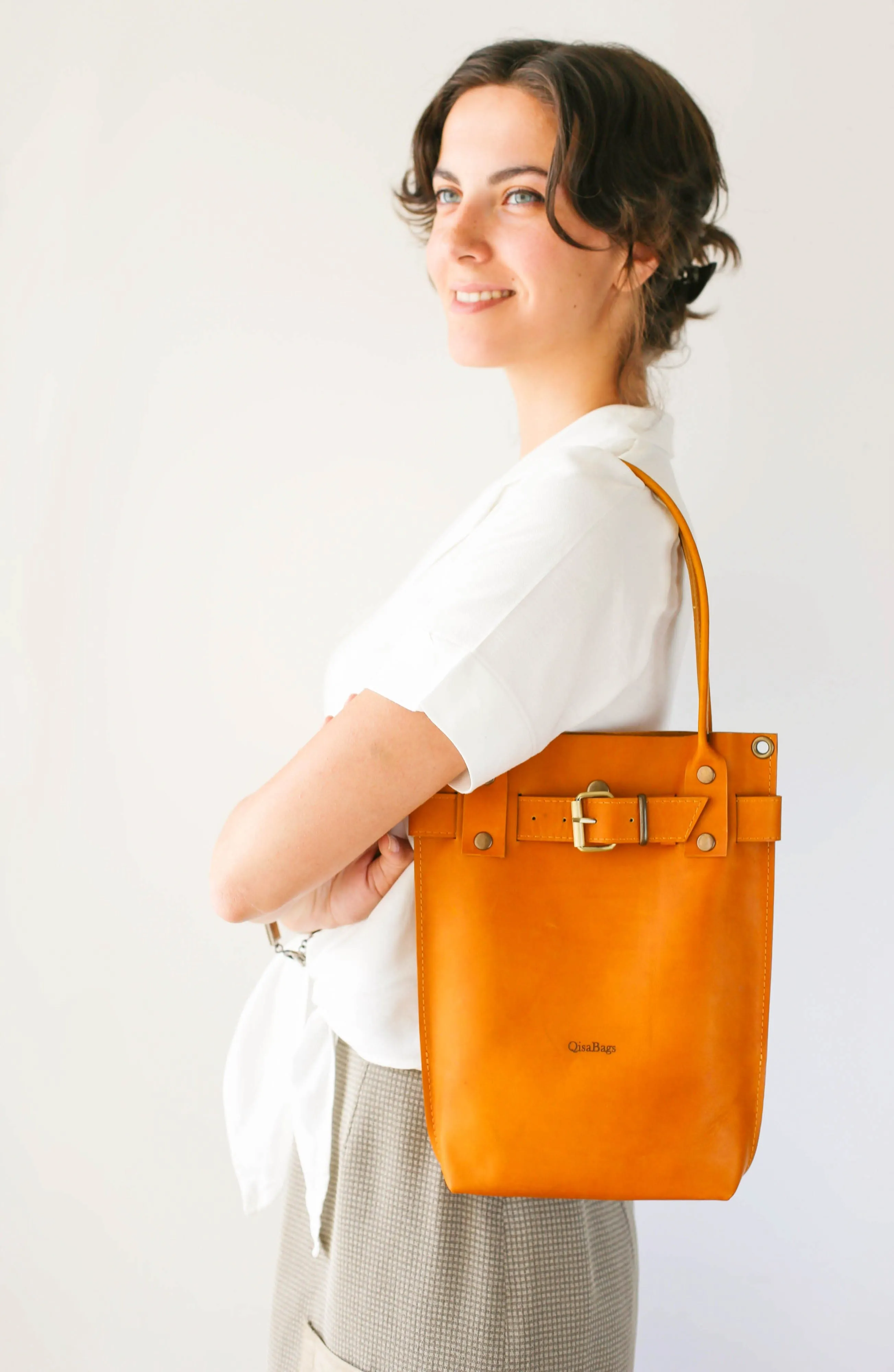 Yellow Leather Handbag