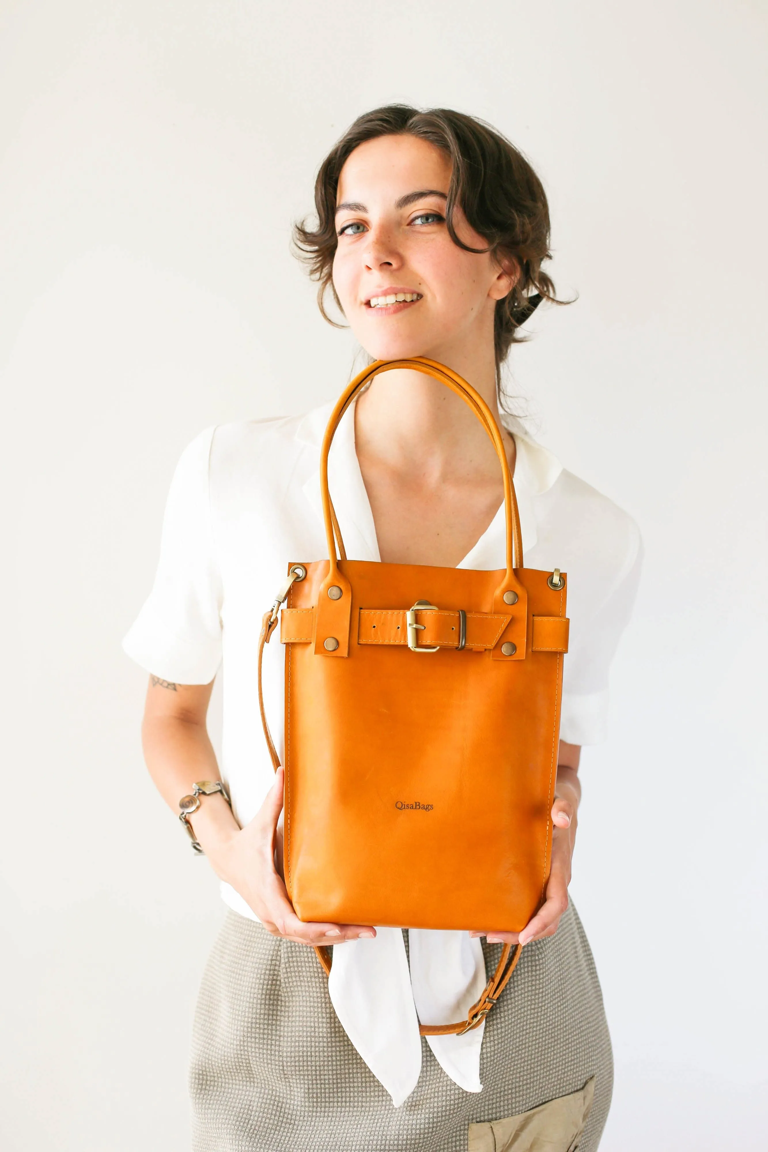 Yellow Leather Handbag
