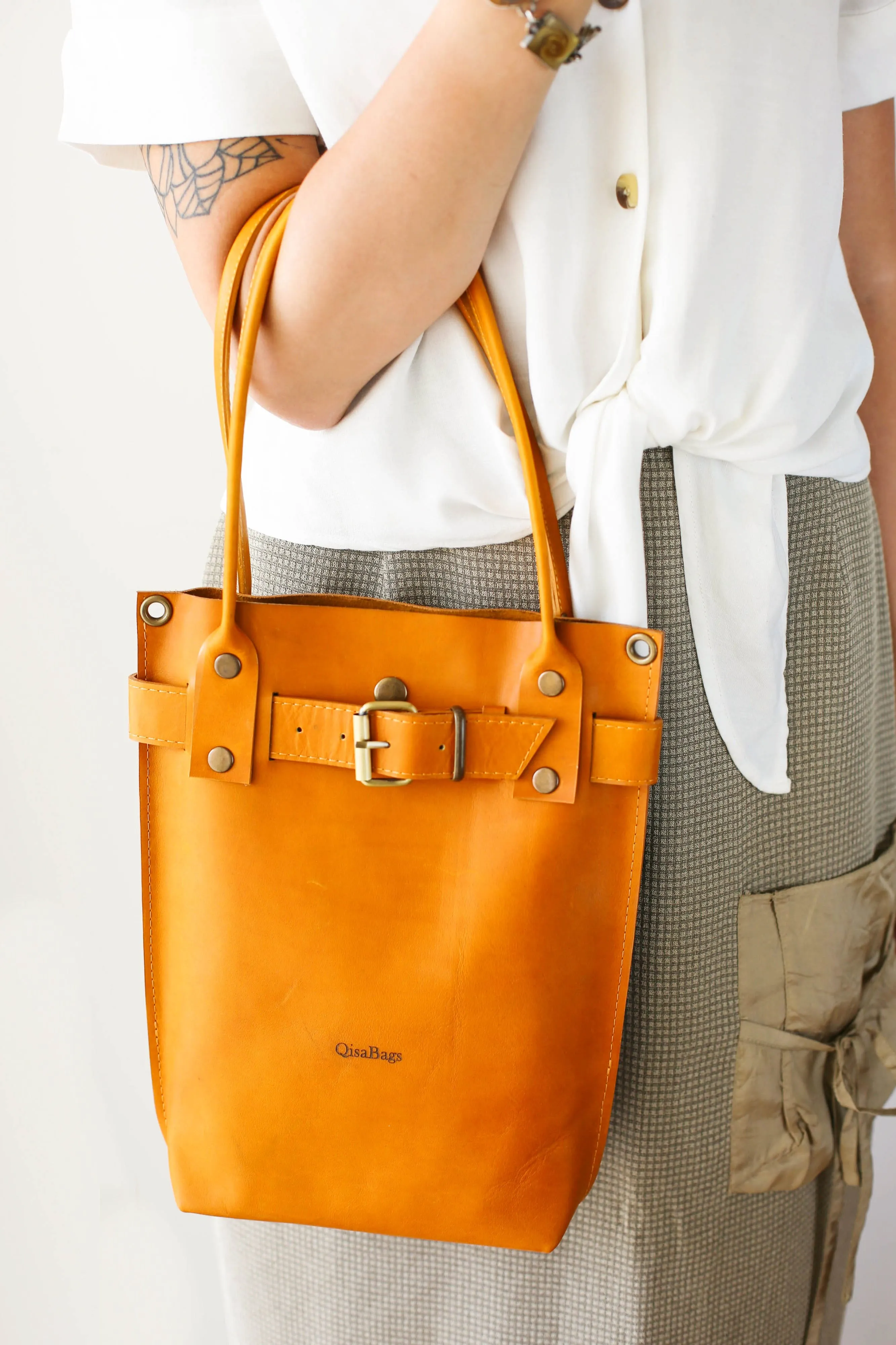Yellow Leather Handbag